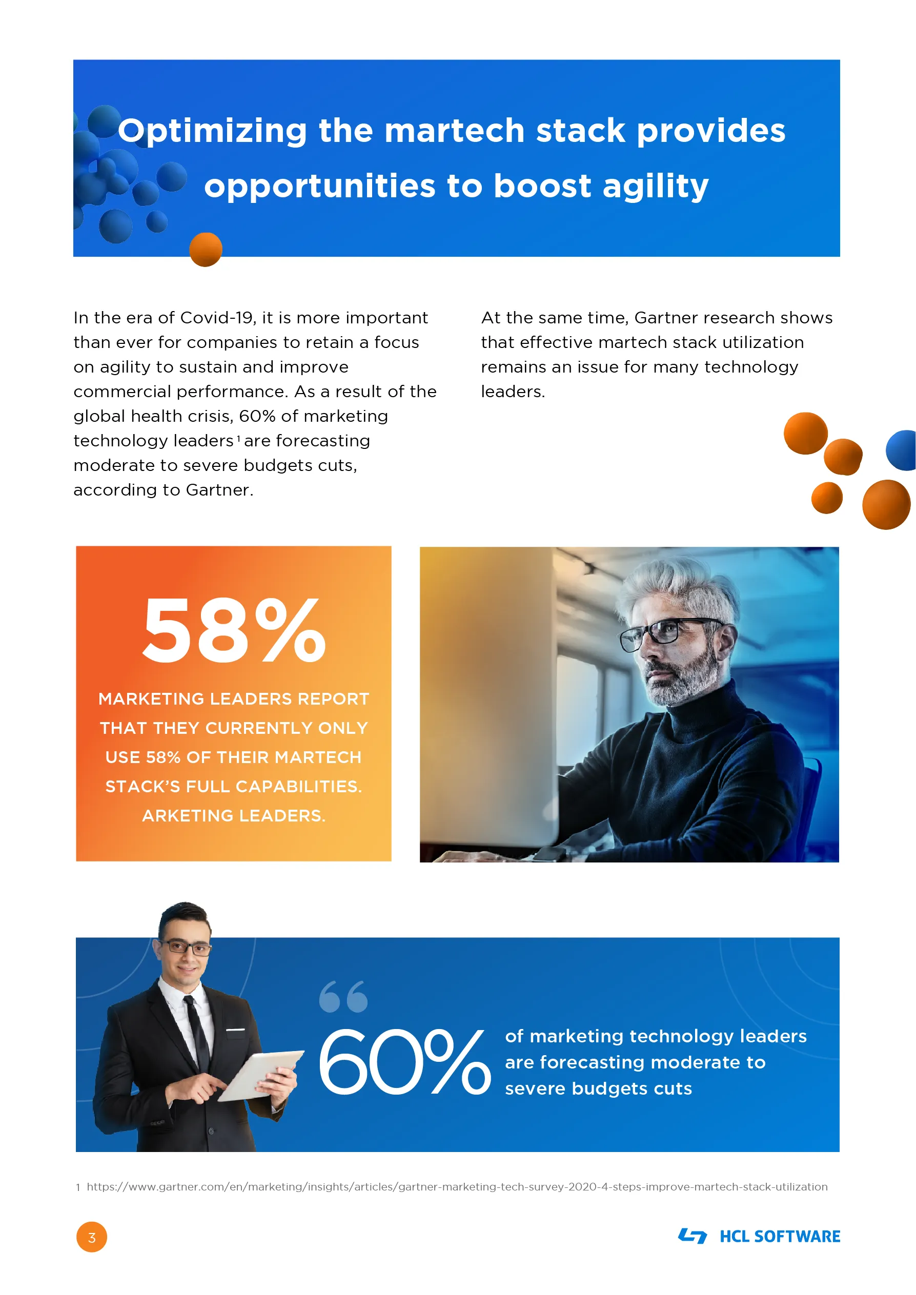 60% marketing technology leaders are forecasting moderate to severe budgets cuts